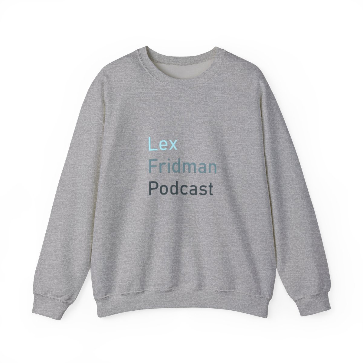Lex Fridman Podcast Crewneck Sweatshirt #3 - alternate angle 3, merchandise