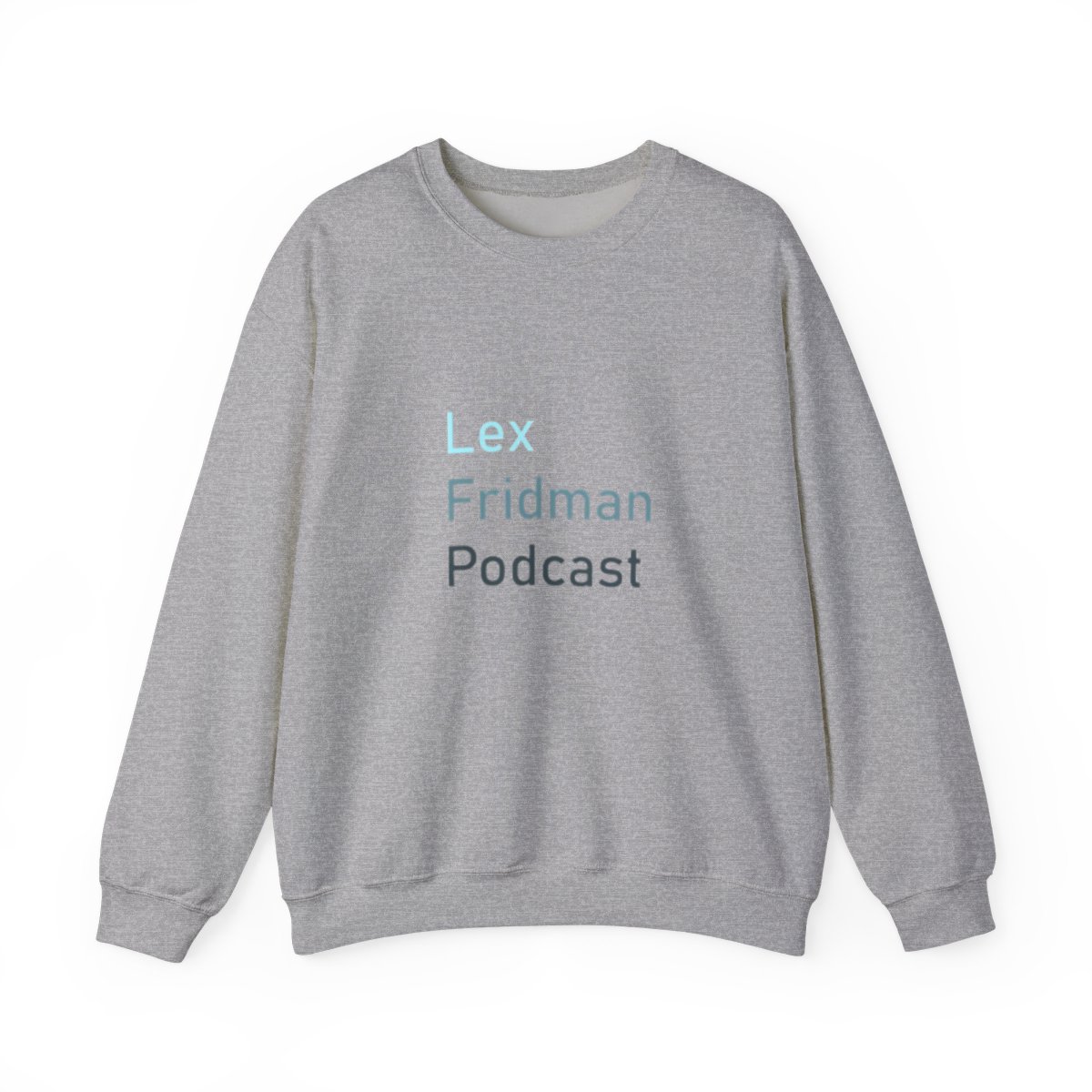 Lex Fridman Podcast Crewneck Sweatshirt - alternate angle 3, merchandise