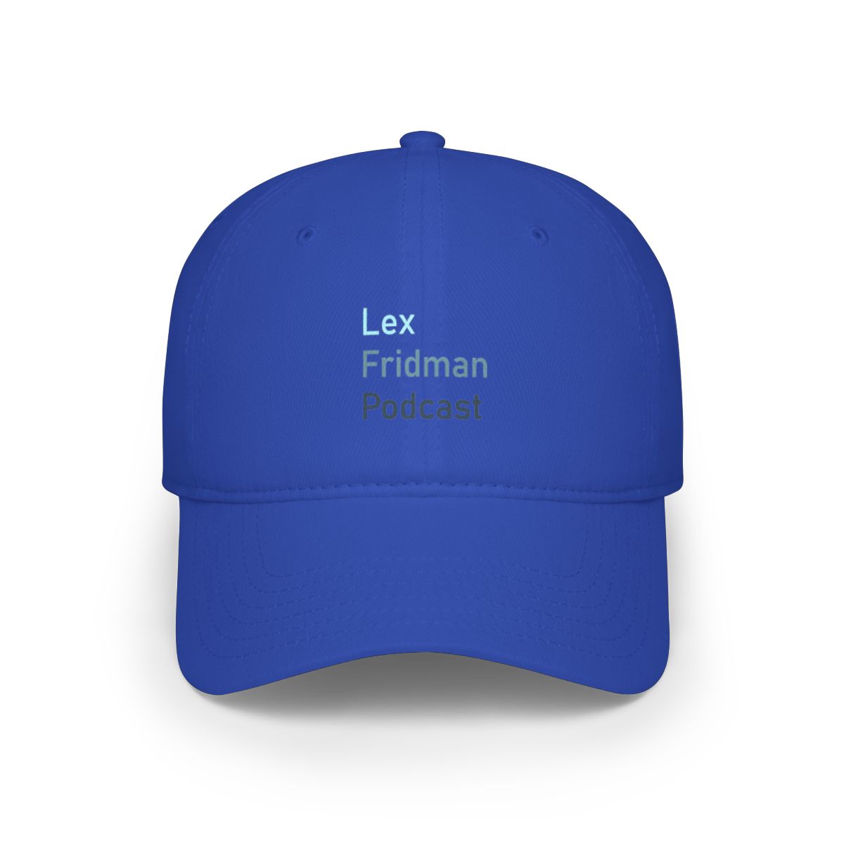 Lex Fridman Podcast Baseball Cap #4 - alternate angle 5, merchandise