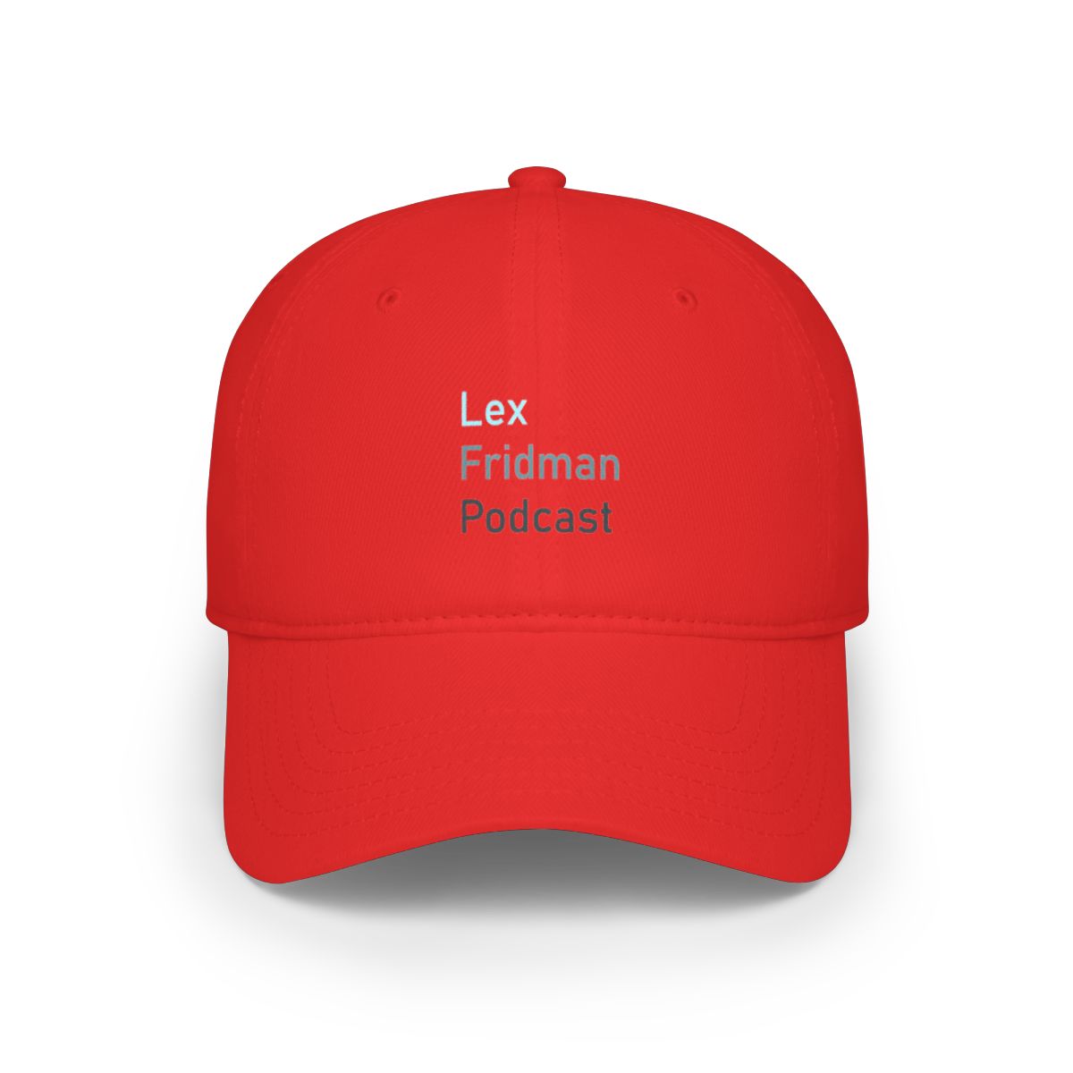 Lex Fridman Podcast Baseball Cap #4 - alternate angle 2, merchandise