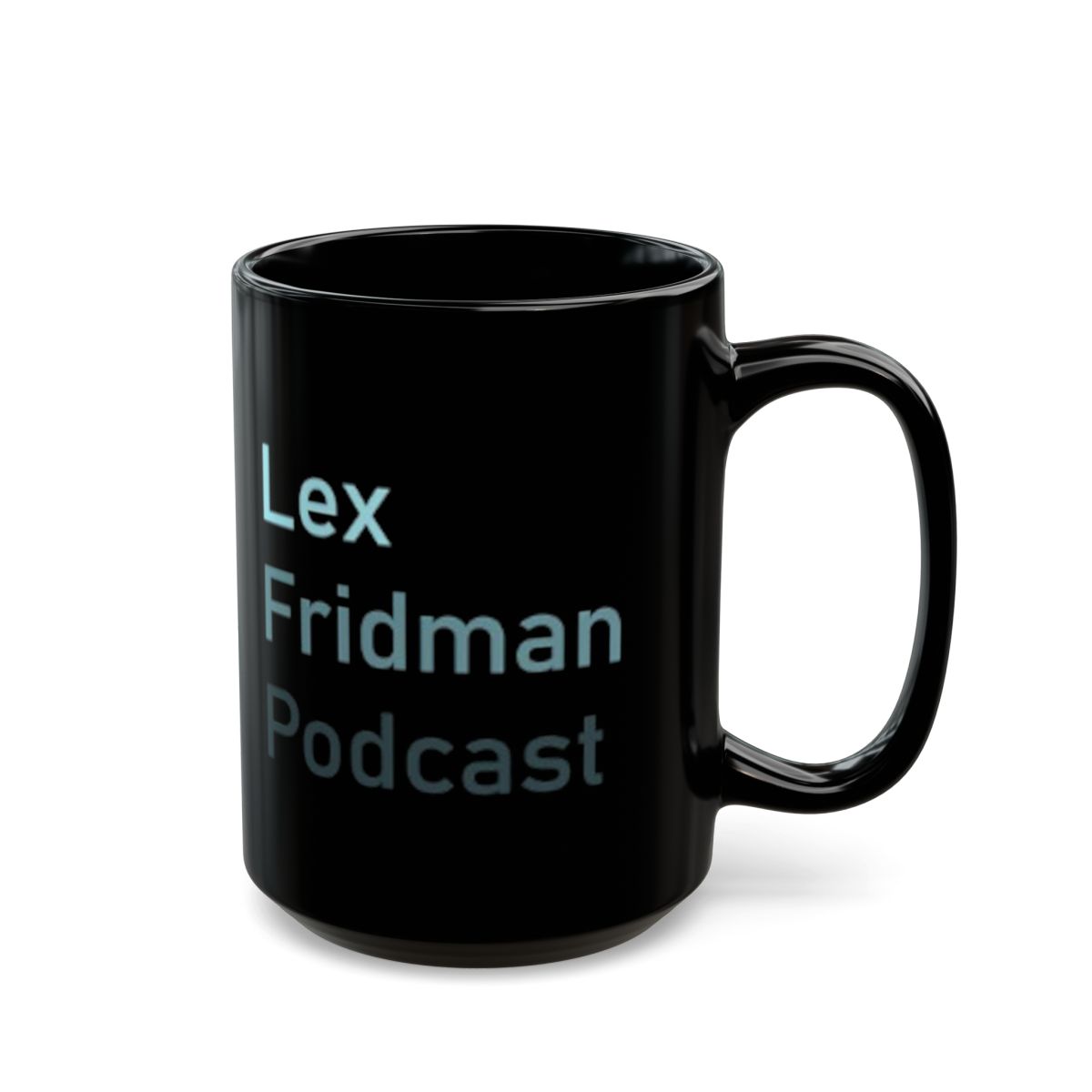 Lex Fridman Podcast Black Mug