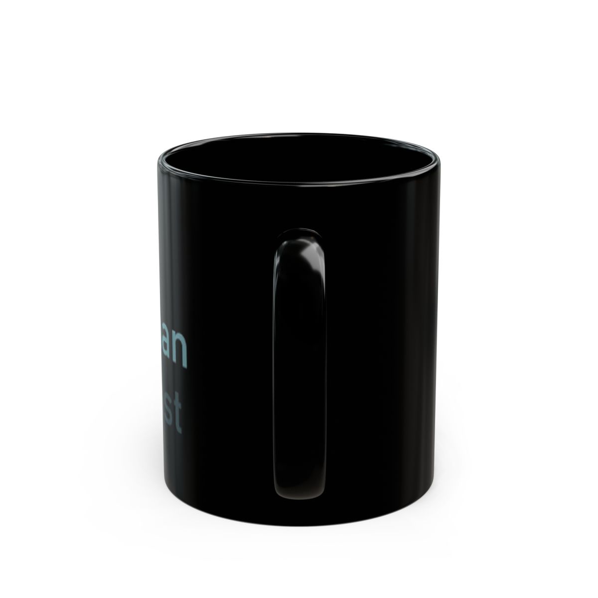 Lex Fridman Podcast Black Mug - alternate angle 4, merchandise