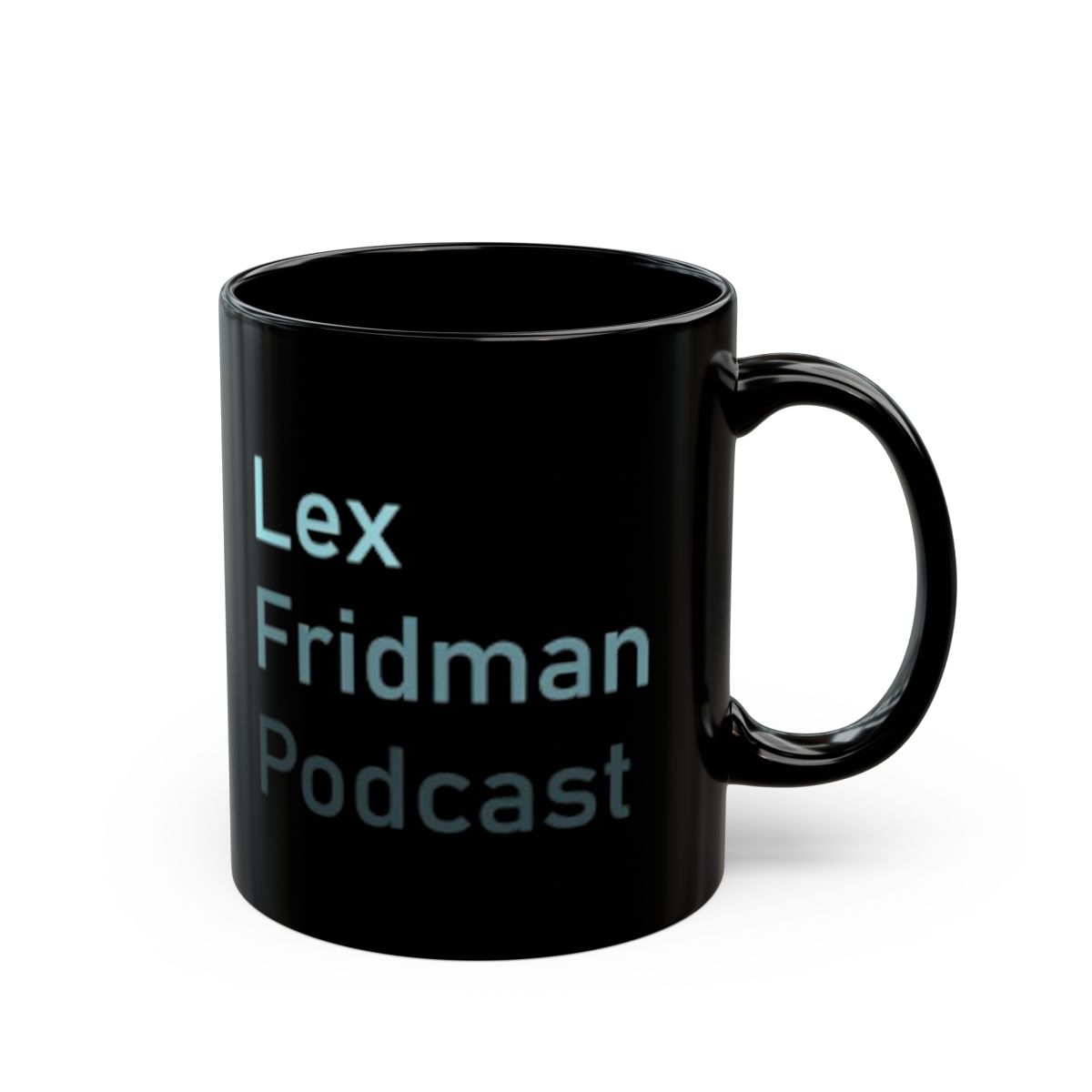 Lex Fridman Podcast Black Mug - Official Mugs & Drinkware merchandise