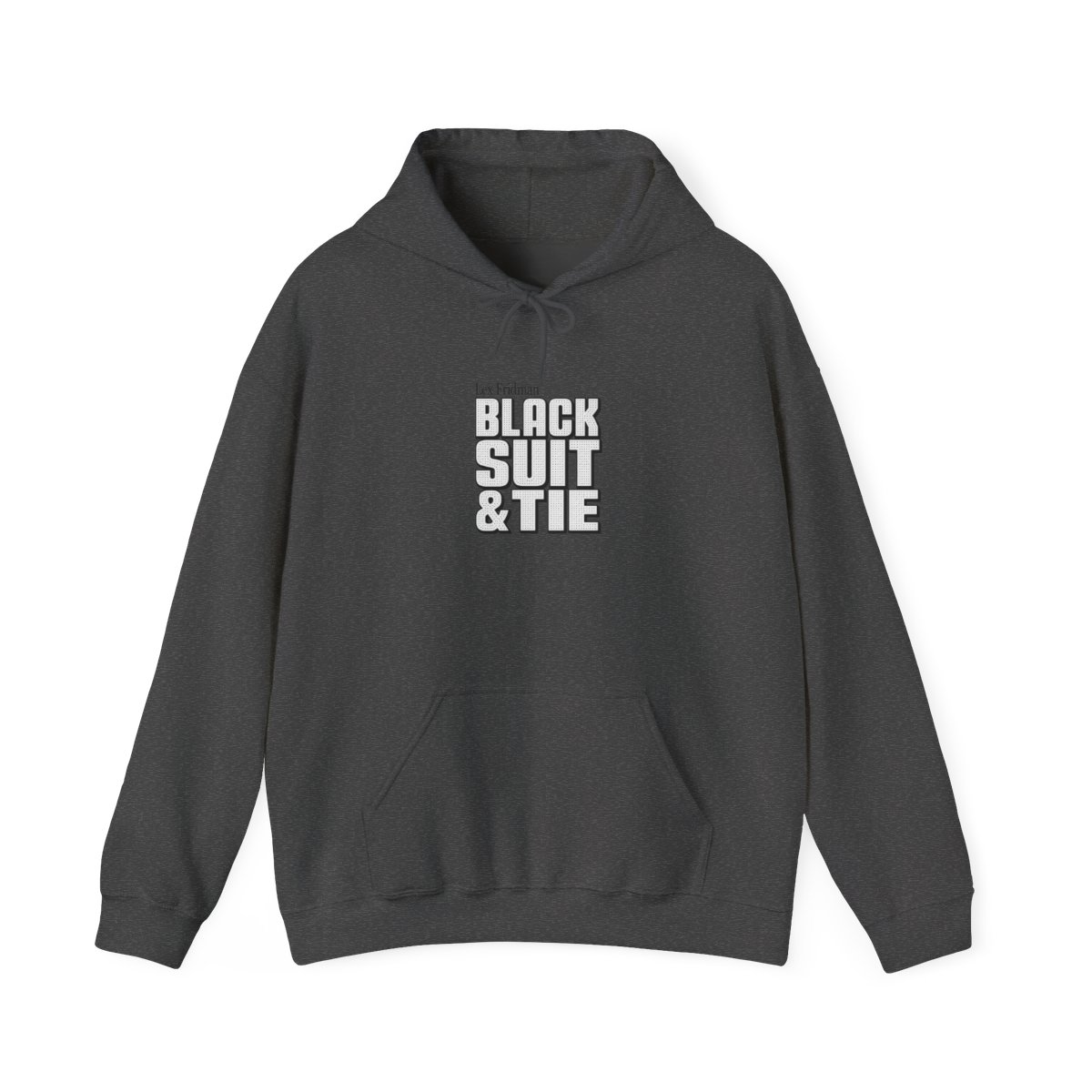 Lex Fridman "Black Suit & Tie" Hoodie - alternate angle 5, merchandise