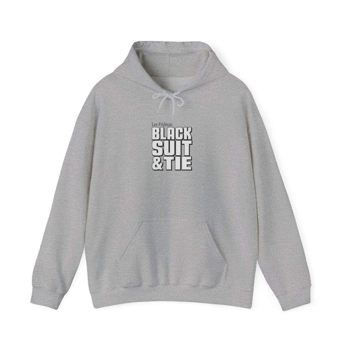 Lex Fridman "Black Suit & Tie" Hoodie - alternate angle 4, merchandise