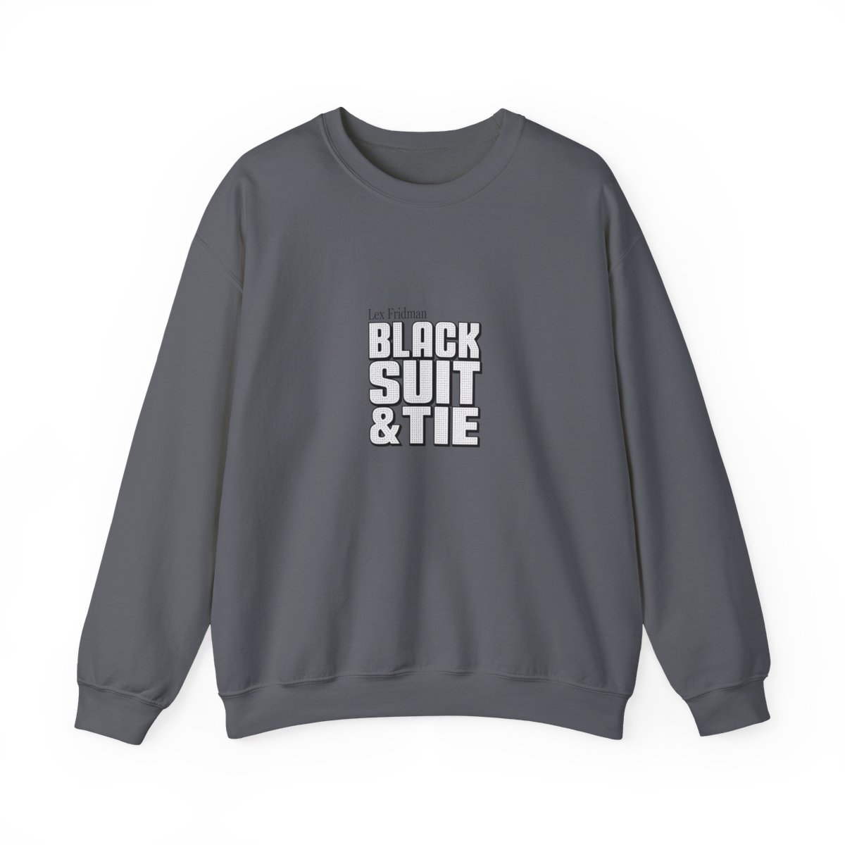 Lex Fridman "Black Suit & Tie" Crewneck - alternate angle 5, merchandise