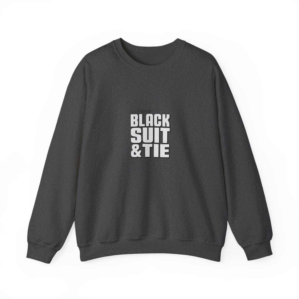 Lex Fridman "Black Suit & Tie" Crewneck - alternate angle 4, merchandise